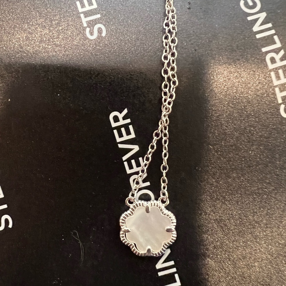 Rose petal pendant necklace